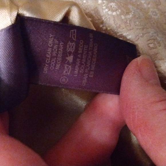 Gorgeous Rare Vintage Liz Claiborne Jacket Gold Brocade EUC Size 14 - Picture 14 of 16